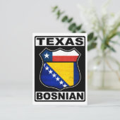 Texas Bosnian American Briefkaart (Staand voorkant)