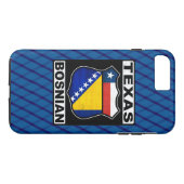 Texas Bosnian American Case-Mate iPhone Case (Achterkant (Horizontaal))