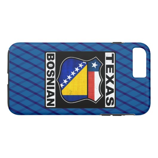 Texas Bosnian American Case-Mate iPhone Case (Achterkant (Horizontaal))