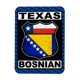 Texas Bosnian American Sign Magnet Magneet