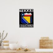 Texas Bosnian American Sign Poster (Keuken)