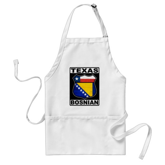 Texas Bosnian American Sign Standaard Schort (Voorkant)