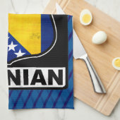 Texas Bosnian American Sign Towel Theedoek (Quarter Fold)