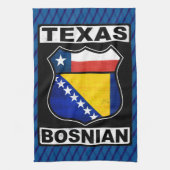 Texas Bosnian American Sign Towel Theedoek (Verticaal)