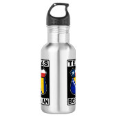 Texas Bosnian American Water Bottle Waterfles (Voorkant)