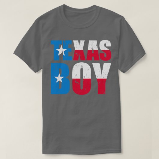 Texas Boy USA  Verdrietige Vlag T-shirt (Design voorkant)