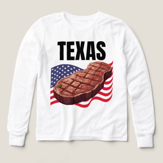 Texas Boys Bella + Canvas lange mouw (Voorkant)