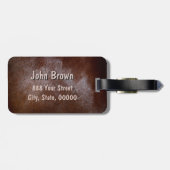 Texas Branded Monogram B Travel Bagagelabels (Achterkant horizontaal)