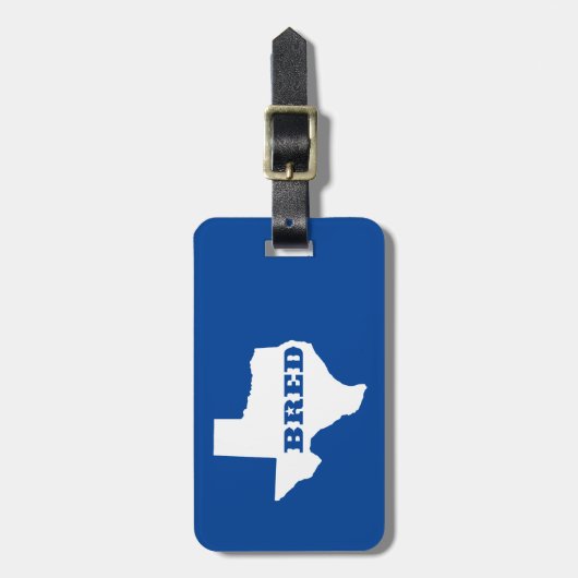 Texas Bred Bagagelabel (Voorkant verticaal)