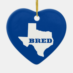 Texas Bred Keramisch Ornament