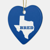 Texas Bred Keramisch Ornament (Links)