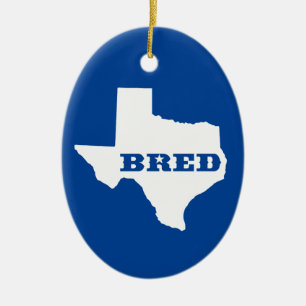 Texas Bred Keramisch Ornament