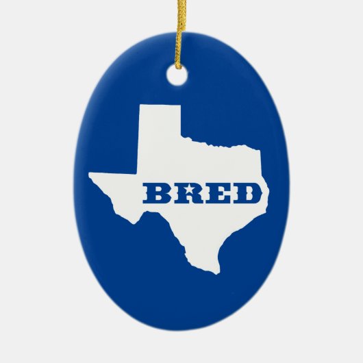 Texas Bred Keramisch Ornament (Voorkant)
