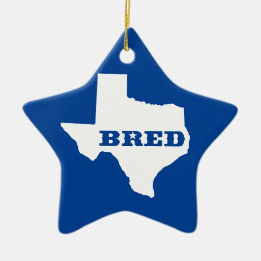 Texas Bred Keramisch Ornament (Voorkant)