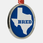 Texas Bred Metalen Ornament (Rechts)