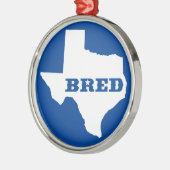 Texas Bred Metalen Ornament (Links)