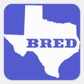 Texas Bred Vierkante Sticker (Voorkant)