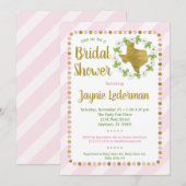 Texas Bridal Shower Noviroze Gold Kaart (Voorkant / Achterkant)
