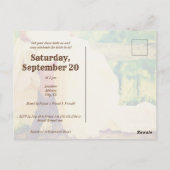 Texas Bride in Boots Bridal Shower Invitation Post Briefkaart (Achterkant)