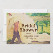 Texas Bride in Boots Bridal Shower Kaart (Voorkant)