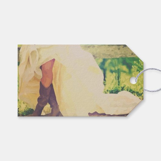 Texas Bride in Boots Cadeaulabel (Voorkant (Horizontaal))