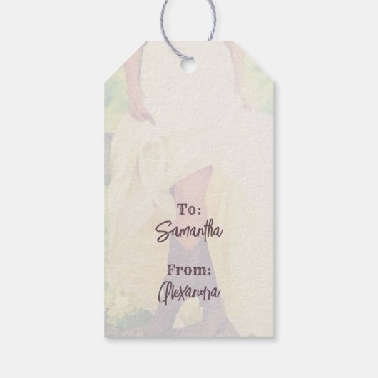 Texas Bride in Boots Cadeaulabel (Achterkant)