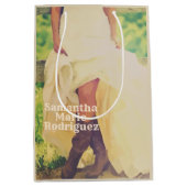 Texas Bride in Boots Medium Gift Bag Medium Cadeauzakje (Voorkant)