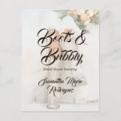 Texas Bride in het Vrijgezellenfeest Boots Aankondigingskaart (Voorkant)