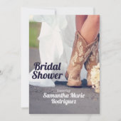 Texas Bride in het Vrijgezellenfeest Boots Kaart (Voorkant)