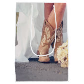 Texas Bride in het Vrijgezellenfeest Boots Medium Cadeauzakje (Achterkant)