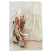 Texas Bride in het Vrijgezellenfeest Boots Medium Cadeauzakje (Achterkant)