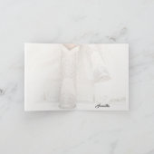 Texas Bride in het Vrijgezellenfeest Rhinestone Bo Bedankkaart (Binnen)