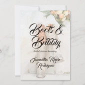 Texas Bride in het Vrijgezellenfeest Rhinestone Bo Kaart (Voorkant)