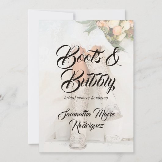 Texas Bride in het Vrijgezellenfeest Rhinestone Bo Kaart (Voorkant)