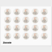 Texas Bride in het Vrijgezellenfeest Rhinestone Bo Ronde Sticker (Vel)
