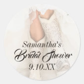 Texas Bride in het Vrijgezellenfeest Rhinestone Bo Ronde Sticker (Voorkant)