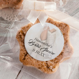 Texas Bride in het Vrijgezellenfeest Rhinestone Bo Ronde Sticker