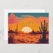 Texas Briefkaart (Voorkant / Achterkant)