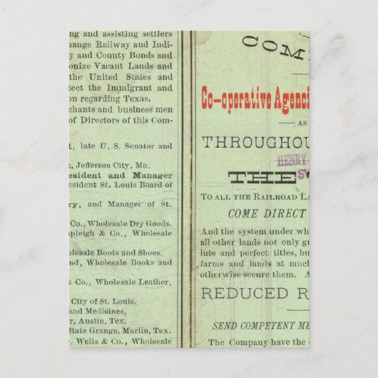 Texas Briefkaart (Voorkant)