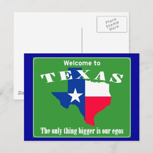 Texas Briefkaart (Voorkant / Achterkant)