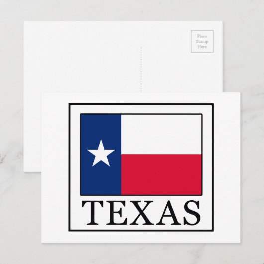 Texas Briefkaart (Voorkant / Achterkant)