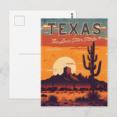Texas Briefkaart (Voorkant / Achterkant)