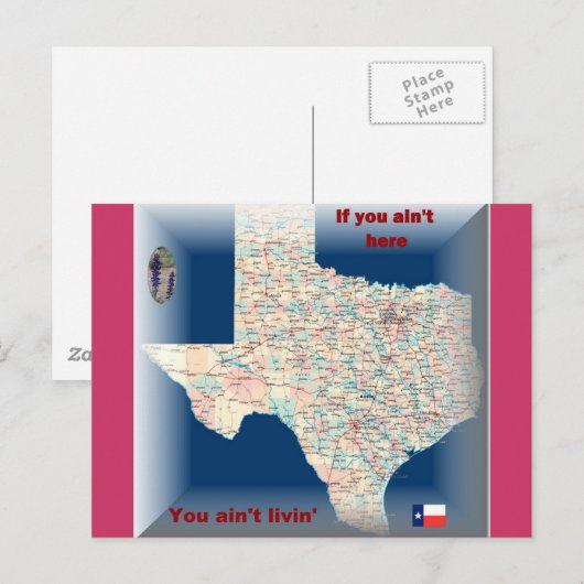 Texas briefkaart (Voorkant / Achterkant)