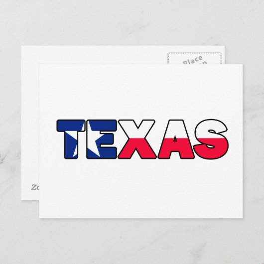 Texas Briefkaart (Voorkant / Achterkant)