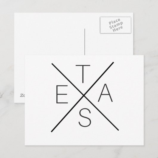 TEXAS-Briefkaart Briefkaart (Voorkant / Achterkant)