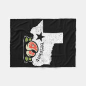 Texas Brisket Home State Liefde Grappig Barbecue R Fleece Deken (Voorkant (Horizontaal))