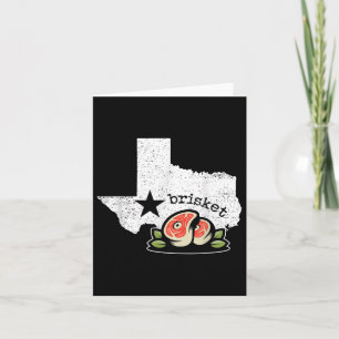 Texas Brisket Home State Liefde Grappig Barbecue R Kaart