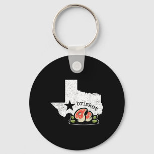 Texas Brisket Home State Liefde Grappig Barbecue R Sleutelhanger