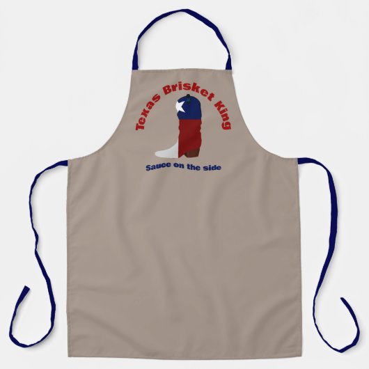 Texas Brisket King Cowboy boot Schort (Voorkant)