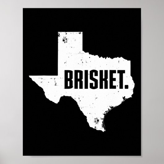 Texas Brisket Mooie Geroosterde Bbq Brisket Poster (Voorkant)